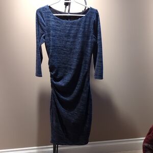 Le Chateau Navy Long Sleeve Dress